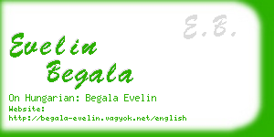 evelin begala business card